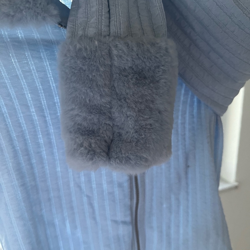 Divided Sky Blue Ribbed Jacket - Picture 3 of 4